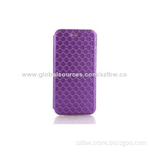 Luxury Colorful Flip Leather Protective Case for iPhone 6 with High-quality, Lightweight